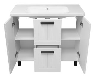 Напольная тумба под раковину Misty Спарта 100см белый